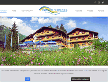 Tablet Screenshot of parkhotel-sonnenhof.de